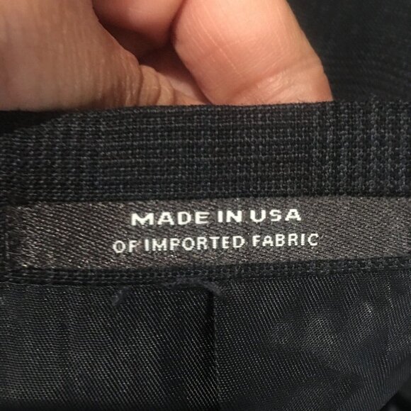 HART SCHAFFNER & MARX Blue Wool Plaid Blazer Sport Coat Jacket Men's 44L NWT - Picture 10 of 10